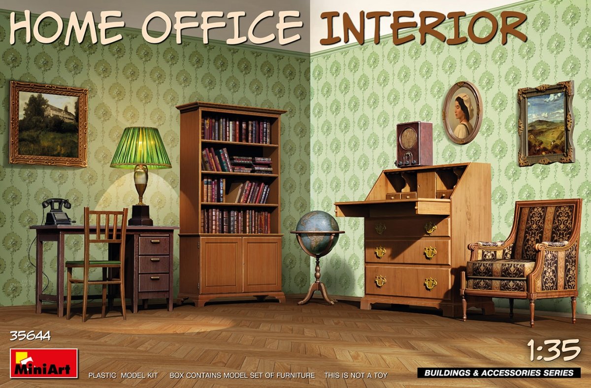 MiniArt 35644 INTÉRIEUR DU BUREAU À DOMICILE 1/35