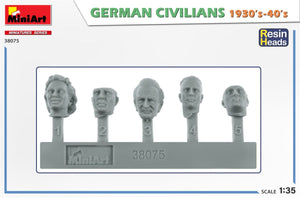 MiniArt 38075 CIVILS ALLEMANDS ANNÉES 1930-40. TÊTES EN RÉSINE 1/35 – image 2