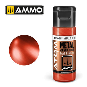 AMMO de Mig Jimenez 20174 ATOM METALLIC Rouge 20ml