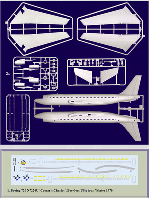 Roden 318 Boeing 720 Chariot de César 1/144 – Bild 2
