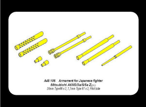 Aber A48 106 Armement pour chasseur japonais Mitsubishi A6M5 Zero (1/48) – immagine 10