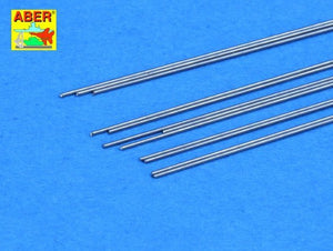 Tiges rondes en acier Aber SR04 de 0,4 mm de longueur 250 mm x 12 pièces.