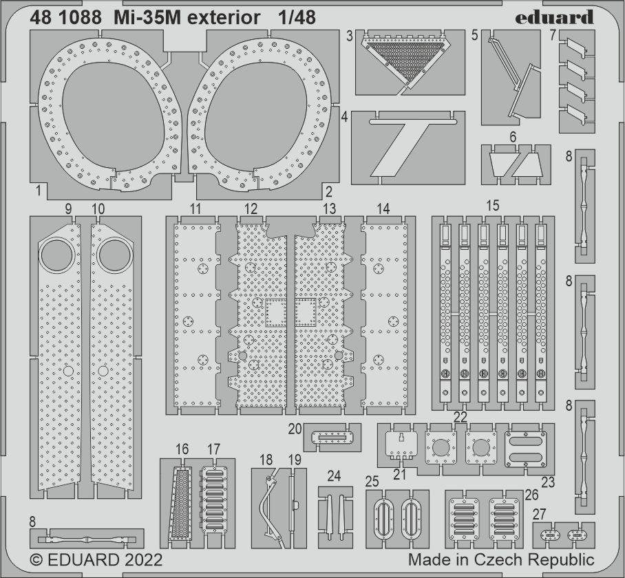 Eduard 481088 Mi-35M extérieur ZVEZDA 1/48