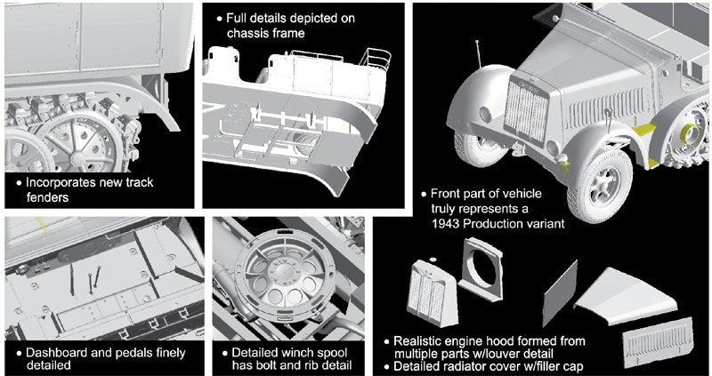 Dragon 6794 Sd.Kfz.7 8t Type HL m 11 1943 Production (1/35) – image 4