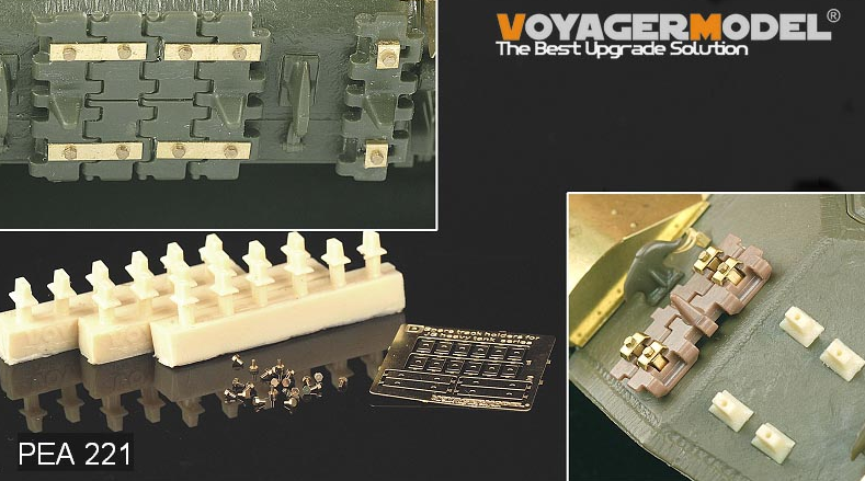 Porte-chenilles de rechange russes Voyager Model PEA221 pour chars lourds JS (18 pièces) (Tous) 1/35