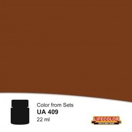 Lifecolor UA409 Uniformes allemands Marron foncé 22 ml
