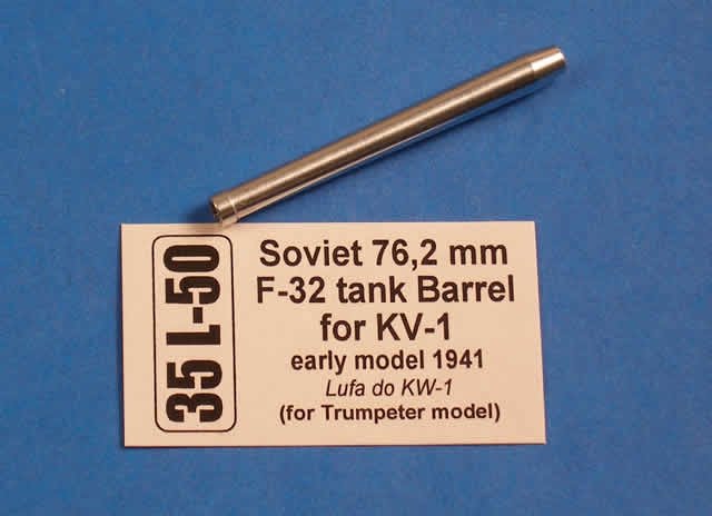 Canon de char soviétique Aber 35L-050 de 76,2 mm F-32 pour KV-1 - modèle précoce (1/35)