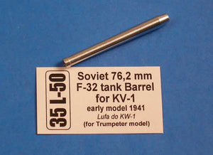 Canon de char soviétique Aber 35L-050 de 76,2 mm F-32 pour KV-1 - modèle précoce (1/35)