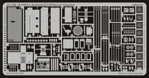 Intérieur du SPMortar blindé Eduard 35749 M-106A1 au 1/35 Tamiya