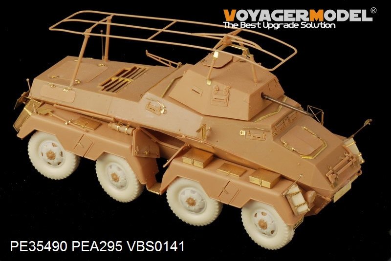 Maquette Voyager PE35490 Sd.Kfz.232 8 ROD allemand de la Seconde Guerre mondiale, version initiale pour AFV 35232, échelle 1/35 – immagine 2