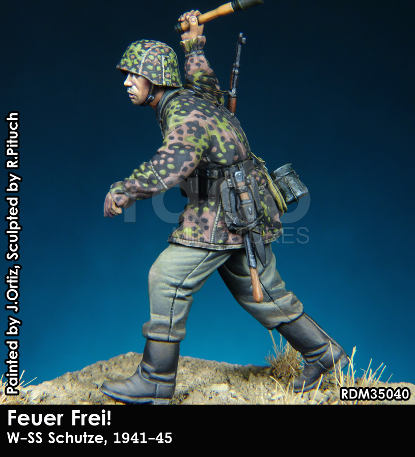 RADO Miniatures RDM35040 Feuer Frei W-SS Schutze avec Kar98k 1941-45 1/35 – image 3