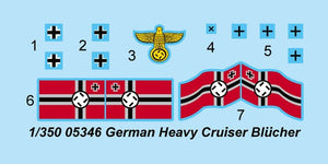 Trumpeter 05346 Croiseur lourd allemand Blücher 1/350  – image 3