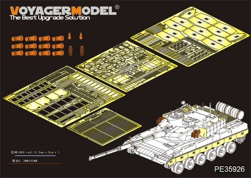 Maquette Voyager PE35926, char de combat principal chinois ZTZ 96MBT, pour MENG TS-034, échelle 1/35