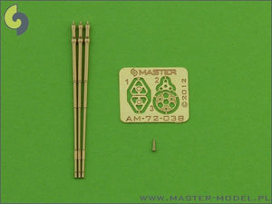 Master AM-72-038 M197 - Canon rotatif à trois tubes de 20 mm - tubes tournés avec fixations gravées - utilisé sur AH-1 Cobra