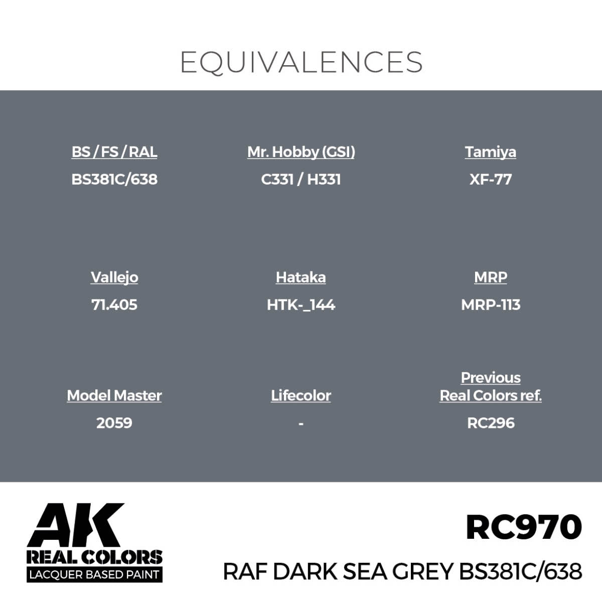 AK Interactive RC970 RAF Gris Mer Foncé BS381C/638 17 ml – image 2