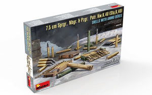 MiniArt 35375 Obus de 7,5 cm Sprgr., Nbgr. et Pzgr. Voir Kw.K.40 (Stu.K.40) avec boîtes de munitions 1/35 – image 5