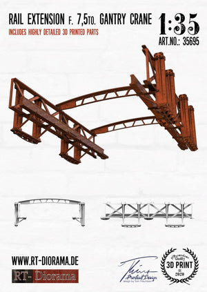 RT-Diorama 35695 Extension de rail f. 7,5 à. Grue à portique 1/35 – image 2