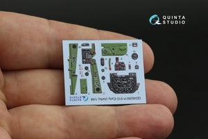 Intérieur imprimé en 3D et coloré sur papier décalcomanie Quinta Studio QD48260 P-51D Early (Airfix) 1/48 – Bild 11