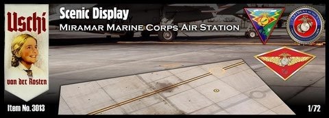 Uschi van der Rosten 3013 Affichage panoramique Station aérienne du Corps des Marines de Miramar 1/72