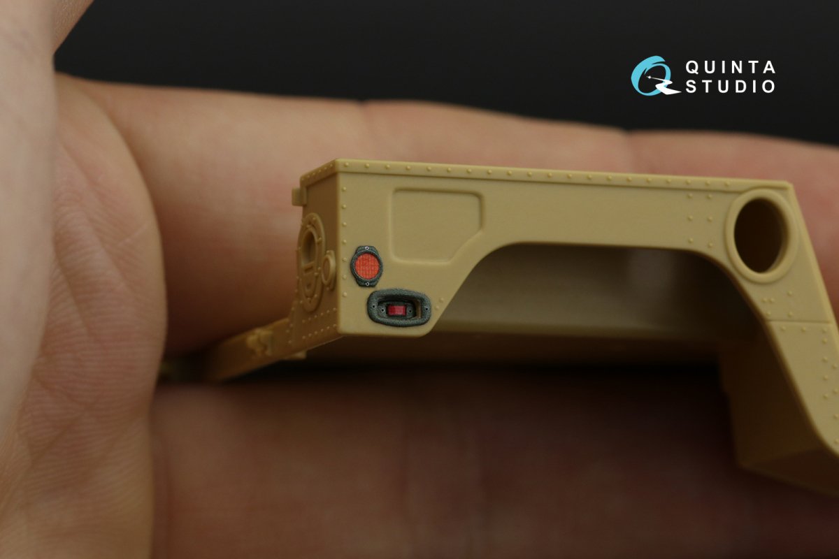 Intérieur imprimé en 3D et coloré sur papier décalcomanie pour la gamme HUMVEE de Quinta Studio QD35039 (Tamiya) à l&amp;#39;échelle 1/35 – image 4