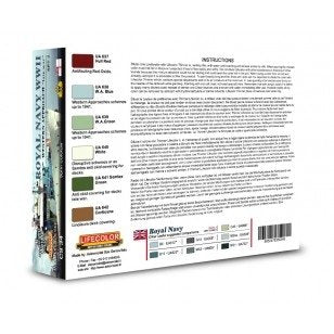 Coffret de peinture acrylique Lifecolor CS34 Royal Navy, lot de 2 (6 x 22 ml). – immagine 2