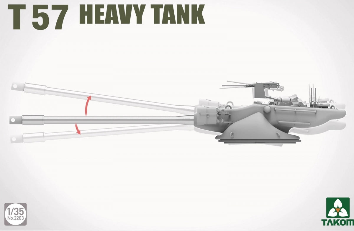 Takom 2203 T57 Heavy Tank 1/35 – zdjęcie 4
