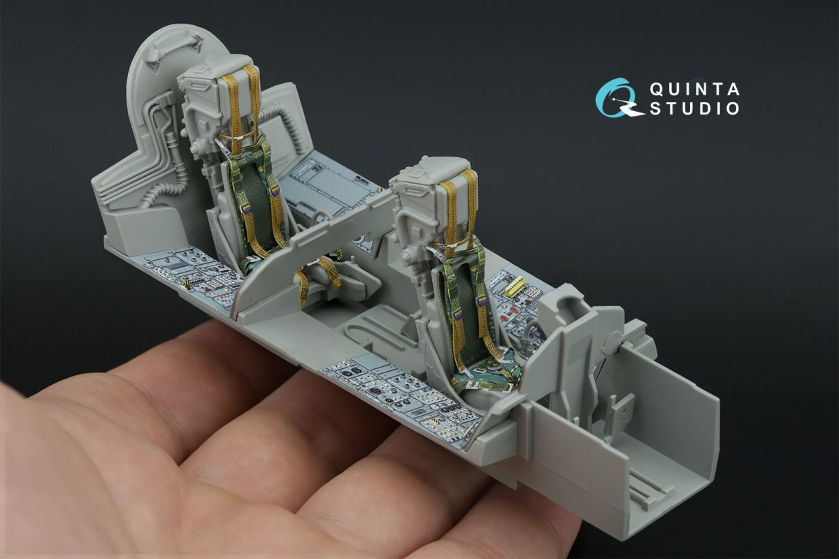 Intérieur imprimé en 3D et coloré sur papier décalcomanie (Italeri) de la Quinta Studio QD+32229 Tornado IDS (avec pièces en résine imprimées en 3D) à l&amp;#39;échelle 1/32 – immagine 10