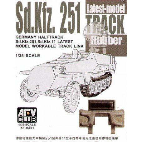 AFV Club 35081 Halftrack allemand Sd.Kfz. 251, Sd.Kfz. 11 Lien de piste réalisable 1/35