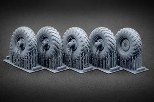 ScaleX WM 35005 GAZ-66 Ordinary wheel set (for Trumpeter) 1/35