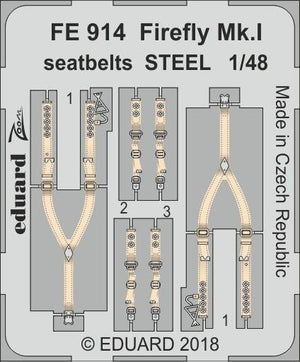 Eduard FE914 Firefly Mk. et ceintures de sécurité STEEL TRUMPETER 1/48