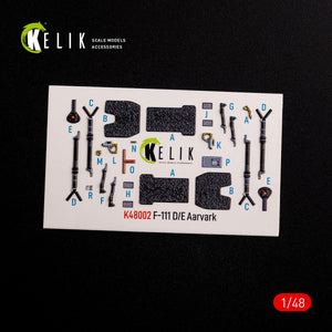 KELIK K48002 F-111 A/E Aardvark intérieur décalcomanies 3D pour kit HobbyBoss 1/48 – imagen 3
