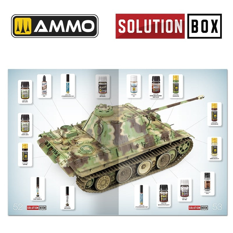 Ammo of Mig 6529 SOLUTION BOOK 23 - Comment peindre les véhicules allemands de fin de guerre de la Seconde Guerre mondiale (Livre multilingue)  – immagine 6