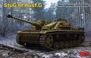Maquette Rye Field 5073 StuG III Ausf. G, première production avec intérieur complet, échelle 1/35