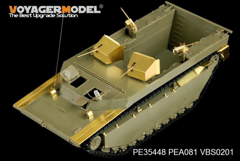 Maquette Voyager PE35448 WWII US LVT-4 Water Buffalo Landing Vehicle Chenillé de base pour AFV CLUB 35205 1/35  – immagine 6