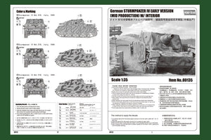 Hobby Boss 80135 STURMPANZER IV allemand, VERSION PRÉCOCE, MILIEU DE PRODUCTION AVEC INTÉRIEUR  – image 2