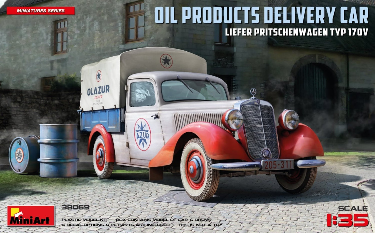 MiniArt 38069 VOITURE DE LIVRAISON DE PRODUITS PÉTROLIERS, LIEFER PRITSCHENWAGEN TYP 170V 1/35