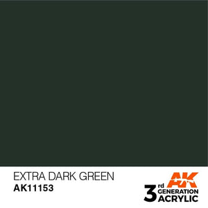 AK Interactive AK11153 VERT EXTRA FONCÉ – STANDARD 17 ml