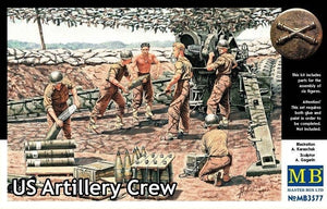 Master Box 3577 Équipe d&amp;#39;artillerie américaine Seconde Guerre mondiale (1/35)