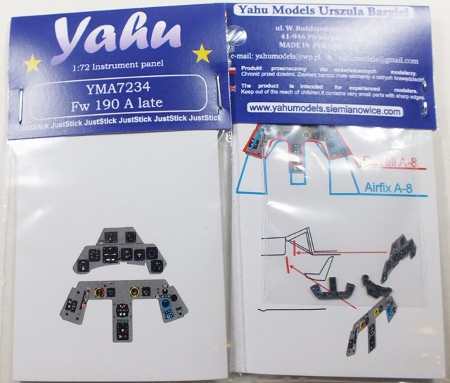 Yahu YMA7234 Fw-190A tardif (Revell / Hasegawa / Airfix) 1/72