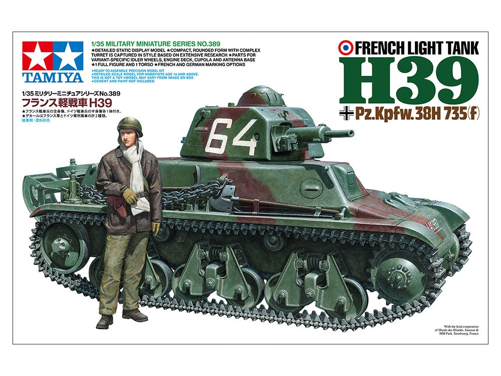 Tamiya 35389 Char léger français H39 Pz.Kpfw.38H 735(f) 1/35 – immagine 2