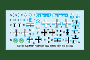 Hobby Boss 83889 M35 Mittlere Panzerwagen ADGZ-Daimler 1/35 – immagine 4