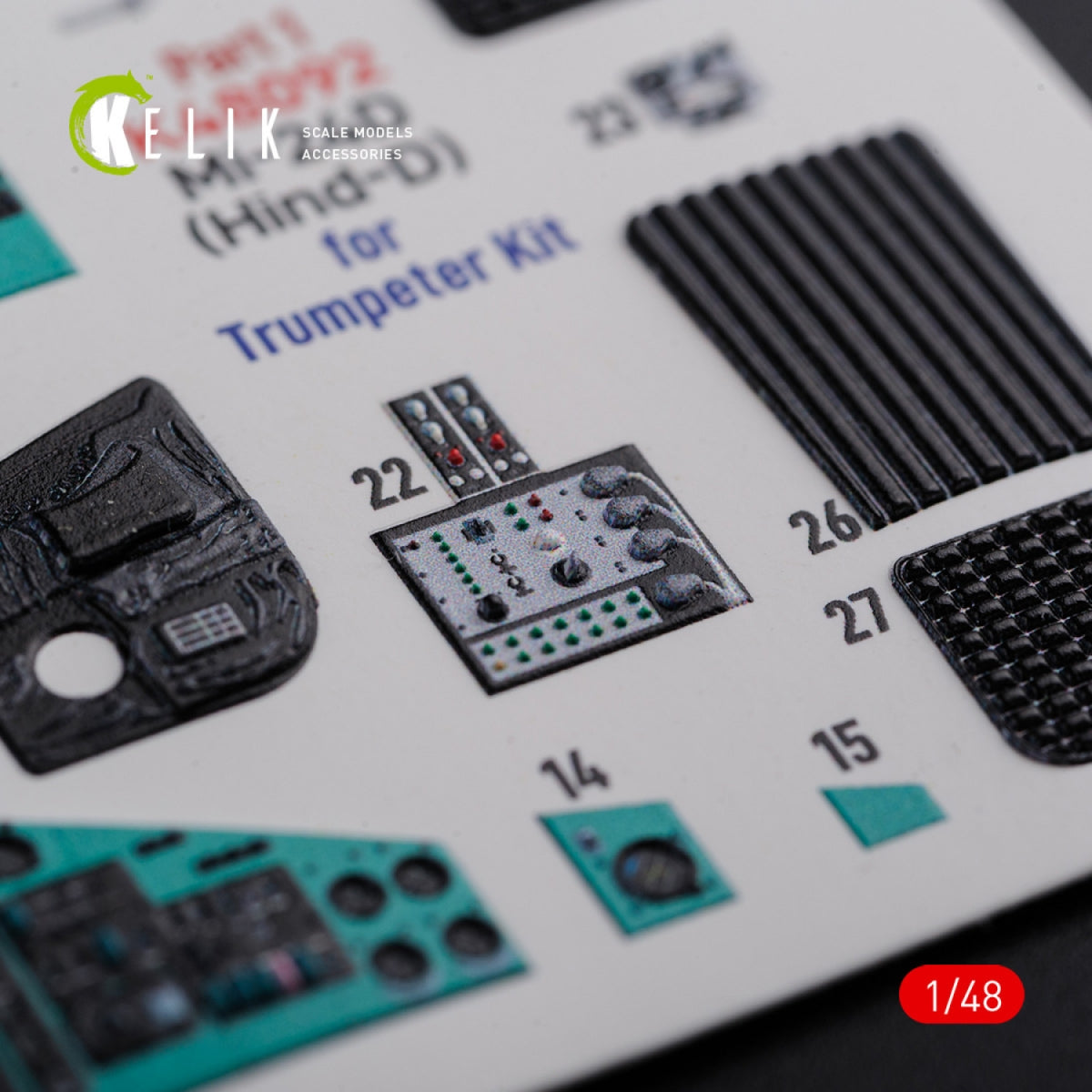 KELIK K48092 Mi-24D (Hind-D) interior 3D decals for Trumpeter kit 1/48 – zdjęcie 7