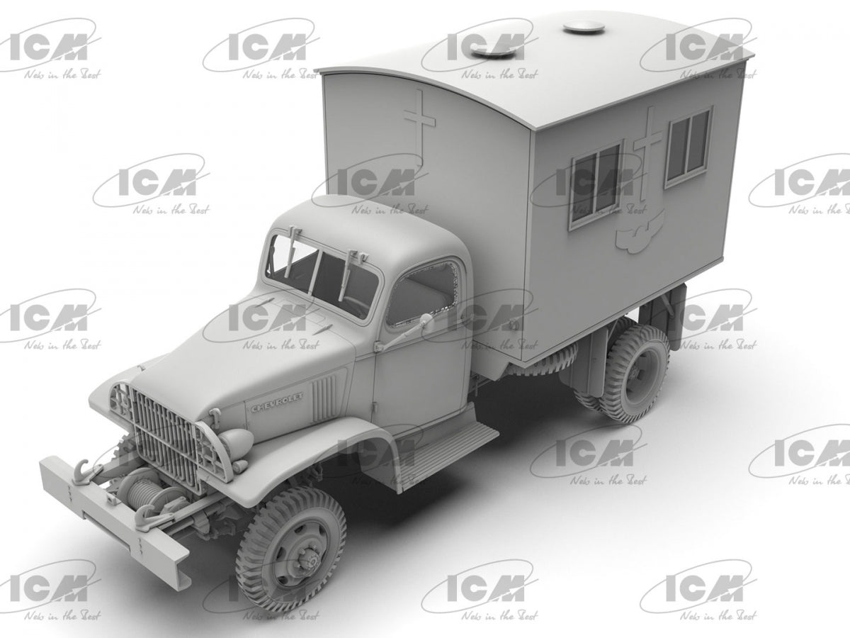 ICM 35586 Chapelle mobile de l&amp;#39;armée britannique de la Seconde Guerre mondiale, échelle 1/35 – image 6