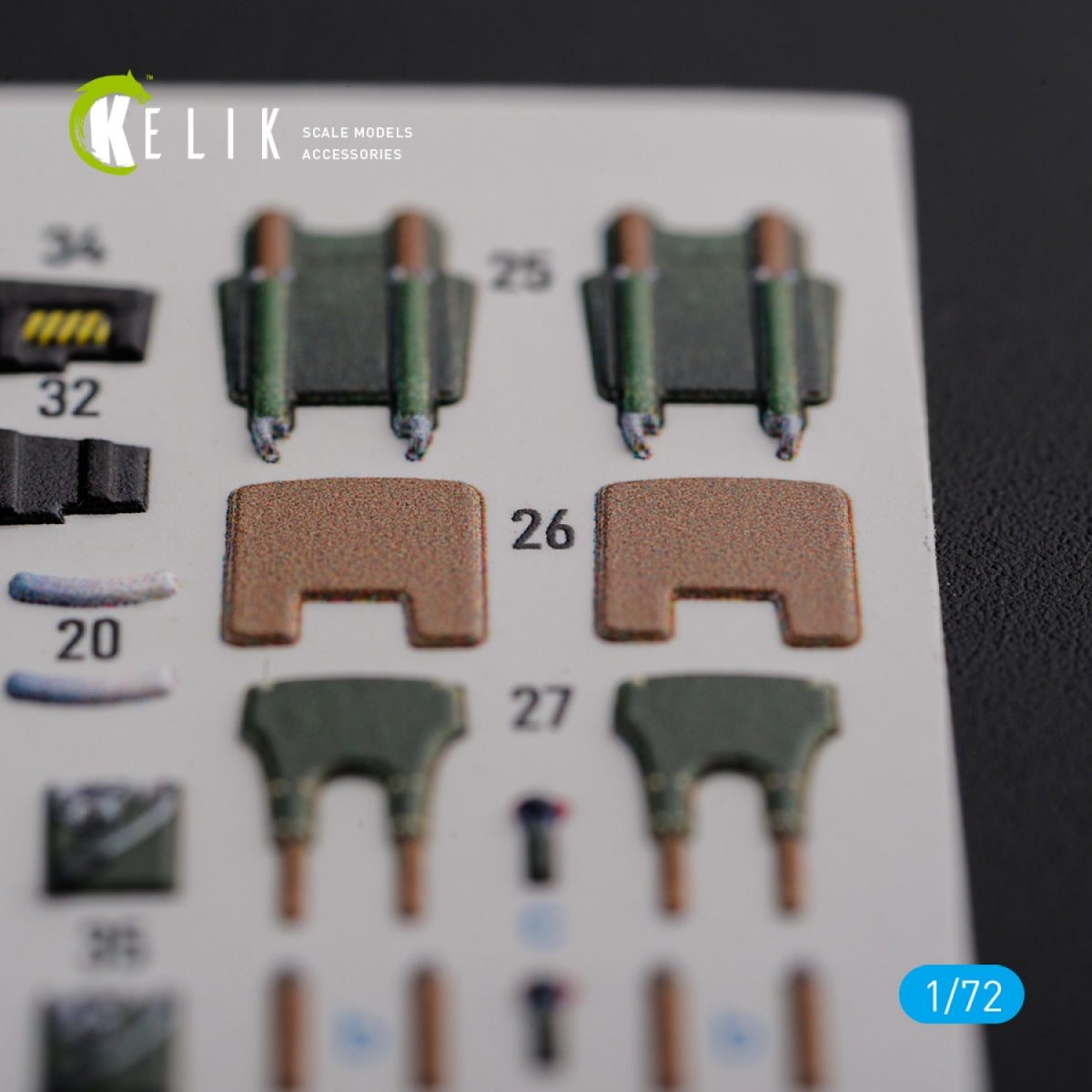 KELIK K72120 Mirage 2000D stickers 3D intérieur pour modèle Svit kit 1/72  – image 2