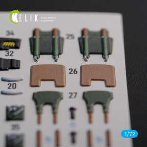 KELIK K72120 Mirage 2000D stickers 3D intérieur pour modèle Svit kit 1/72  – image 2