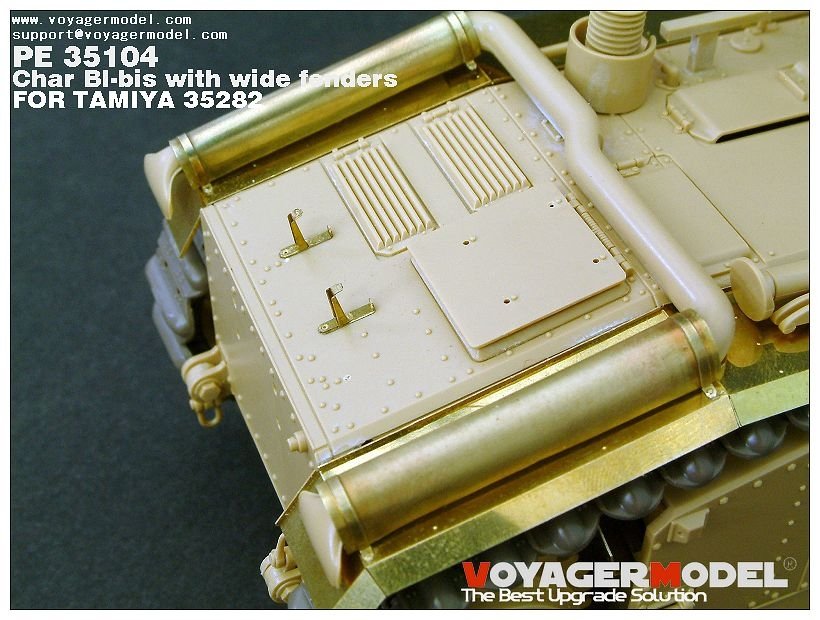 Maquette Voyager PE35104 Char bibis français de la Seconde Guerre mondiale avec ailes larges (version B incluant le canon) pour TAMIYA 35282 au 1/35 – image 9