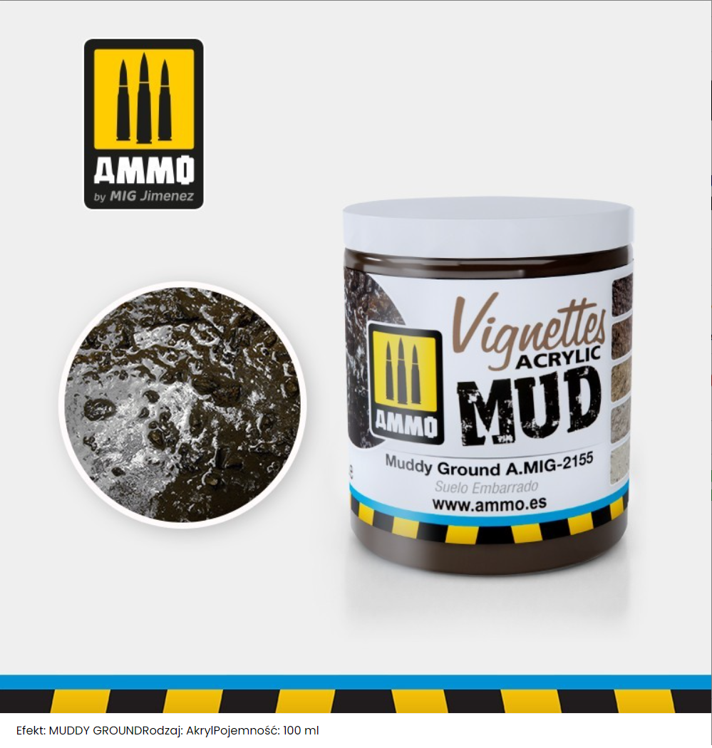 Munitions pour Mig 2155 TEXTURE : TERRE BOUEUSE 100 ml