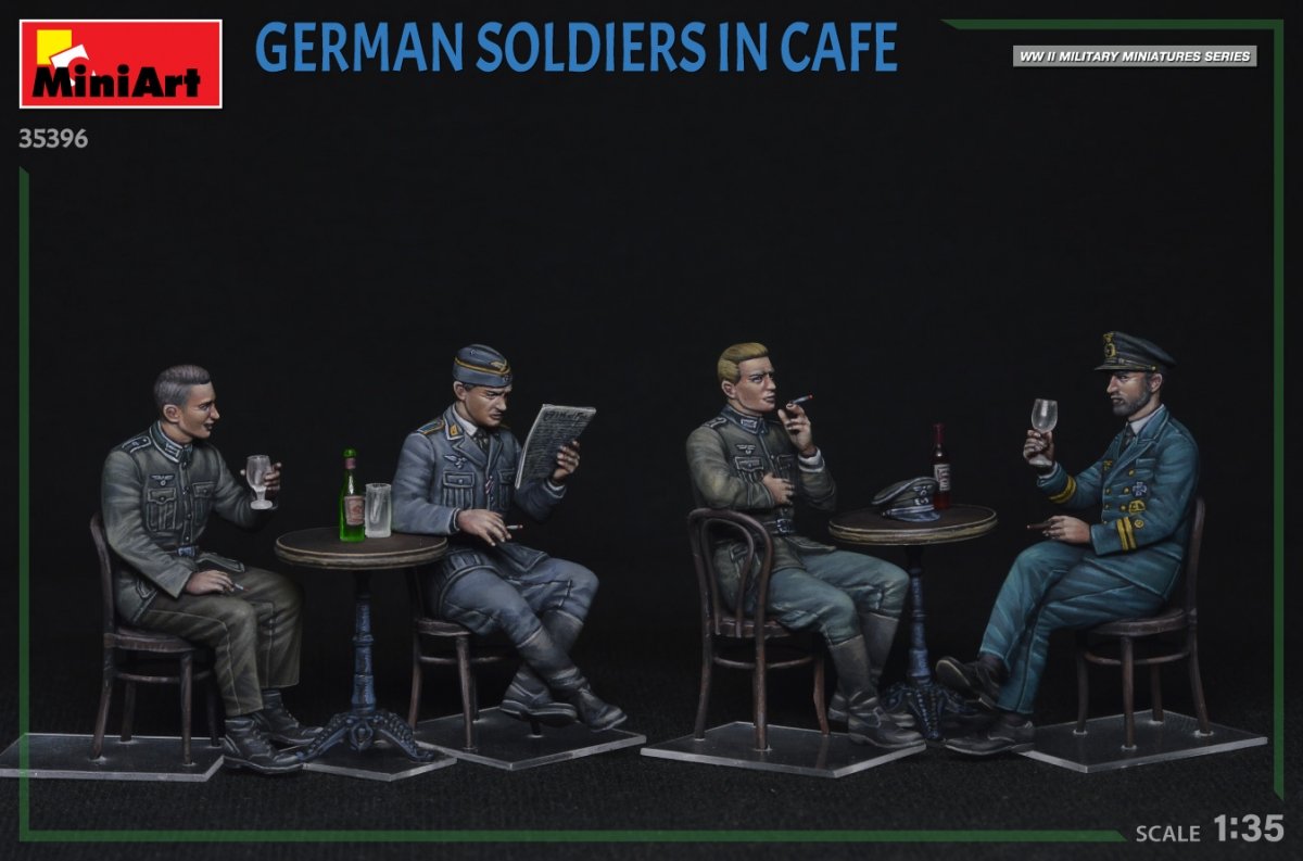 MiniArt 35396 SOLDATS ALLEMANDS DANS UN CAFÉ 1/35 – immagine 4