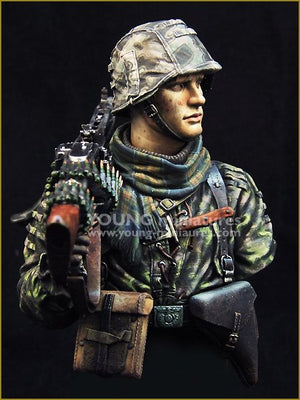 Young Miniatures YM1869 Jeune mitrailleur SS Waffen 1944 1/10 – image 8