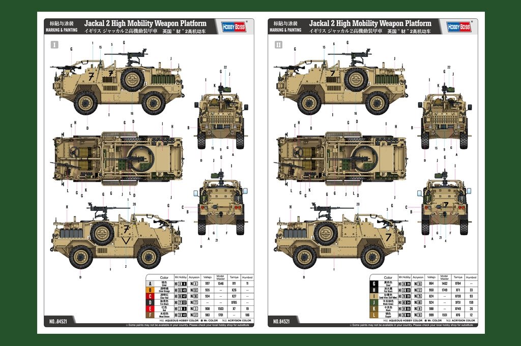 Hobby Boss 84521 Jackal 2 Plateforme d&amp;#39;armement à haute mobilité 1/35 – image 5